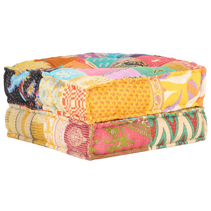 Pouf 60x70x36 cm in Tessuto Patchwork | homemem39