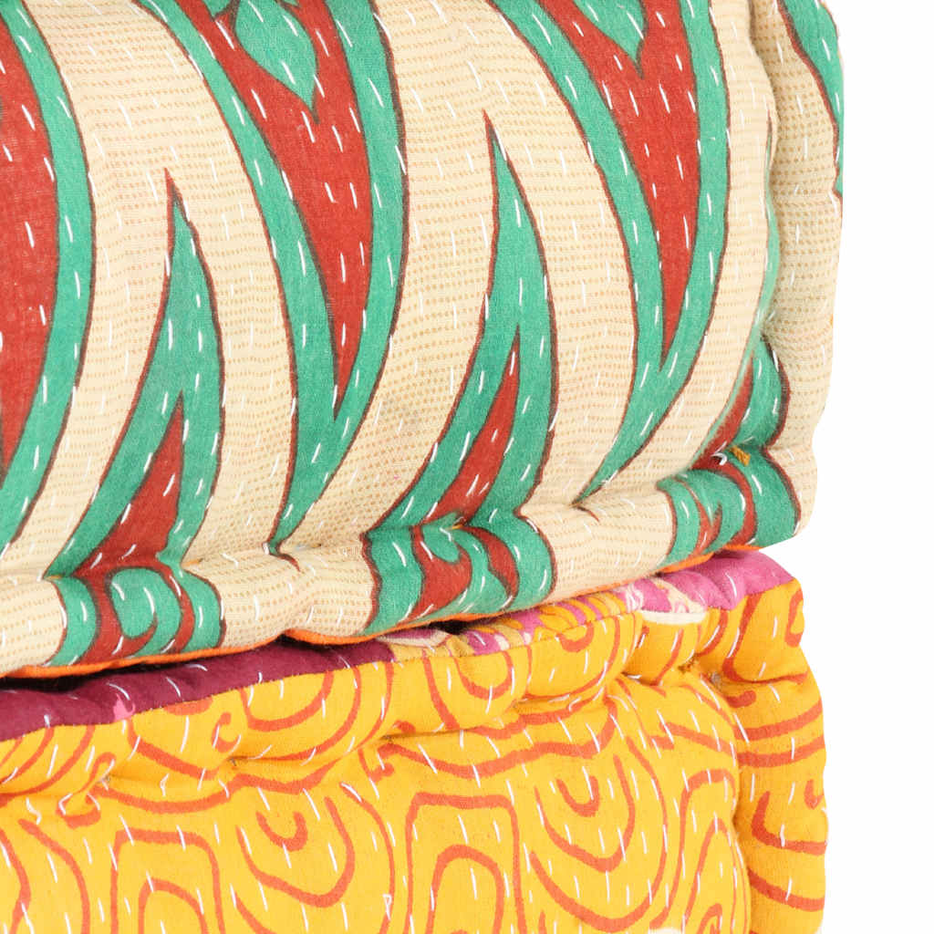 Pouf 60x70x36 cm in Tessuto Patchwork | homemem39