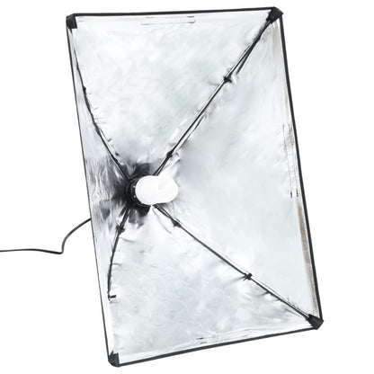 Kit per Studio Fotografico con Luce Softbox e Fondali - homemem39