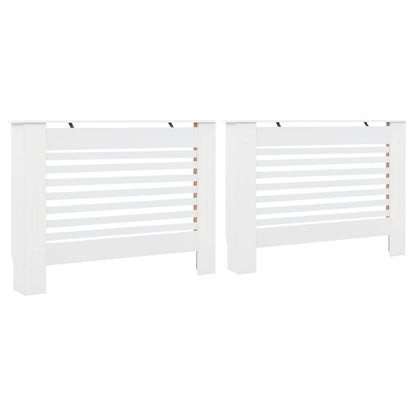 Coperture per Radiatori 2 pz Bianche 112x19x81,5 cm in MDF - homemem39