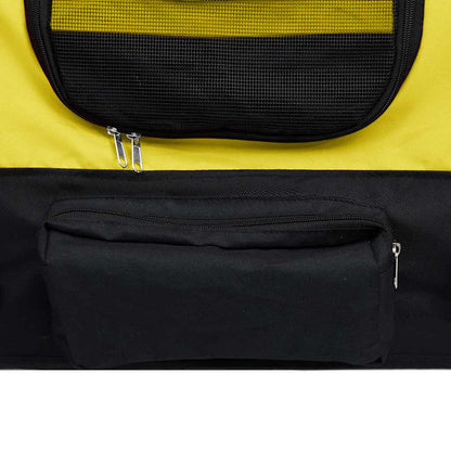 Rimorchio Bici per Animali Carrello Jogging 2in1 Giallo e Nero - homemem39