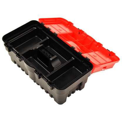 Cassetta degli Attrezzi in Plastica 462x256x242 mm Rossa