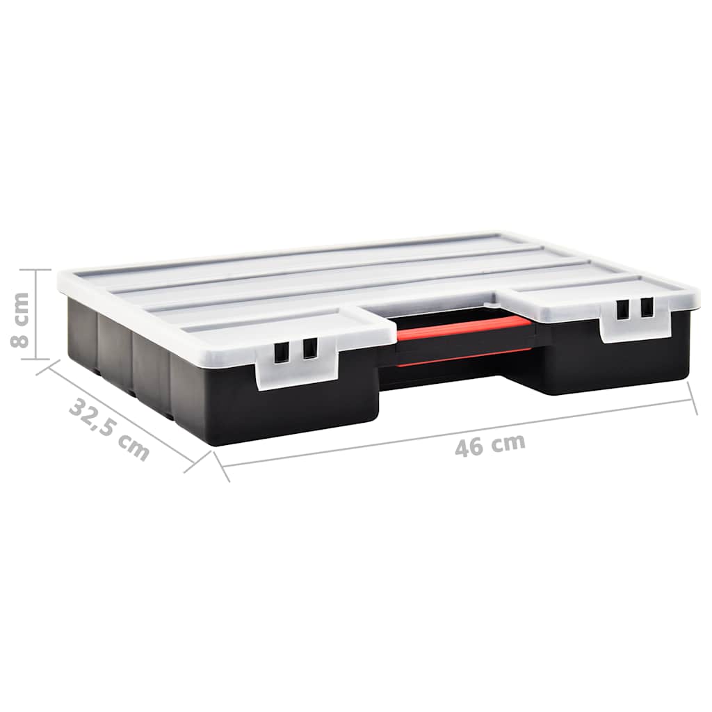 Scatole Assortimento 2 pz con Divisori 460x325x80mm in Plastica | homemem39