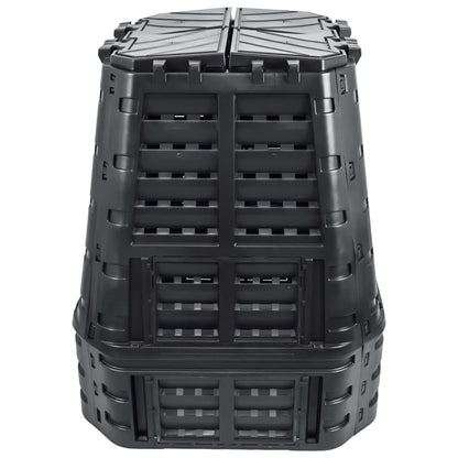 Compostiera da Giardino Nera 93,3x93,3x113 cm 740 L | homemem39