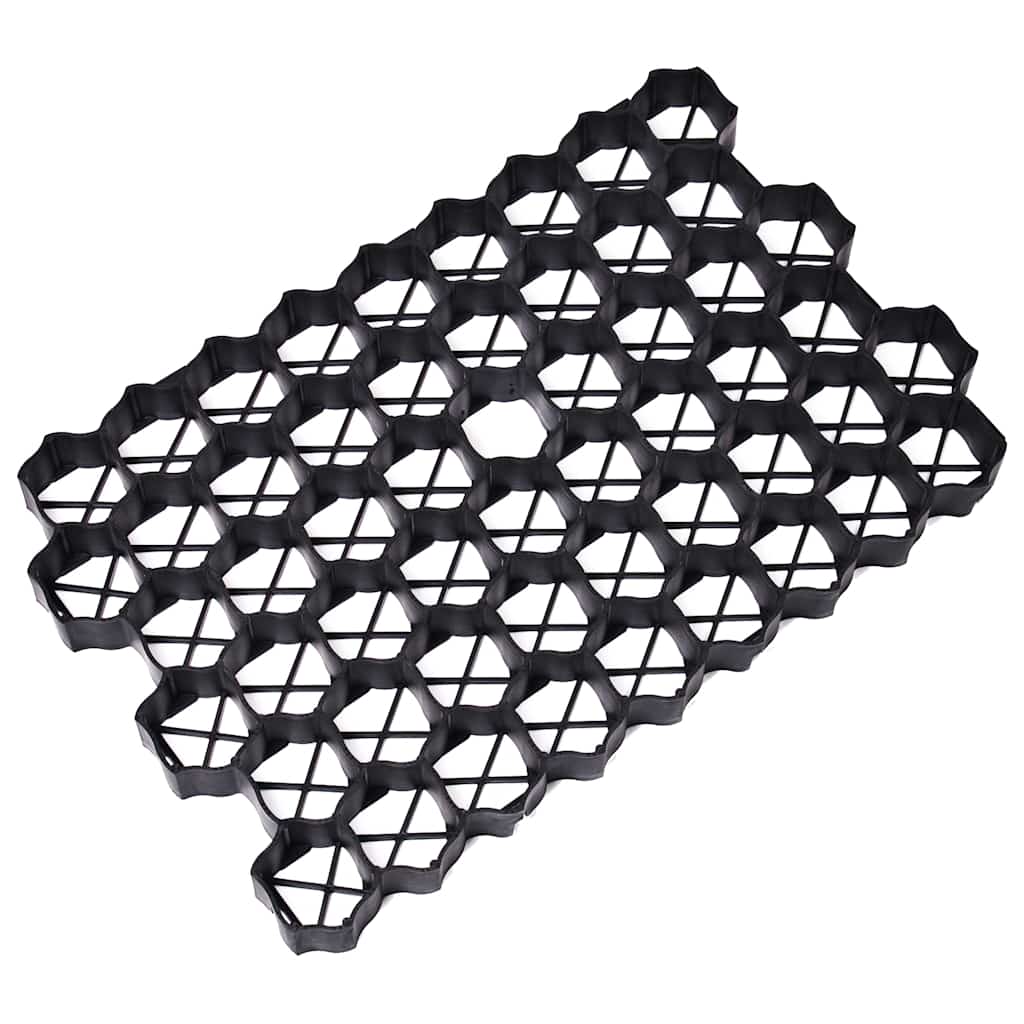 Griglie per l'Erba 16 pz Nere 60x40x3 cm in Plastica | homemem39