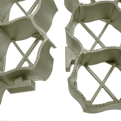 Griglie per l'Erba 16 pz Verdi 60x40x3 cm in Plastica | homemem39
