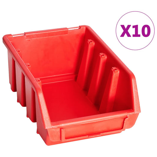 Kit Contenitori 29 pz con Pannelli a Parete Rosso e Nero | homemem39