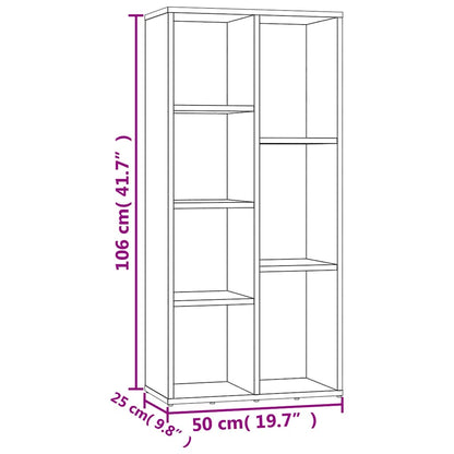 Libreria Rovere Sonoma 50x25x106 cm in Legno Multistrato
