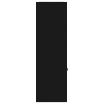 Libreria Nera 98x30x98 cm in Legno Multistrato