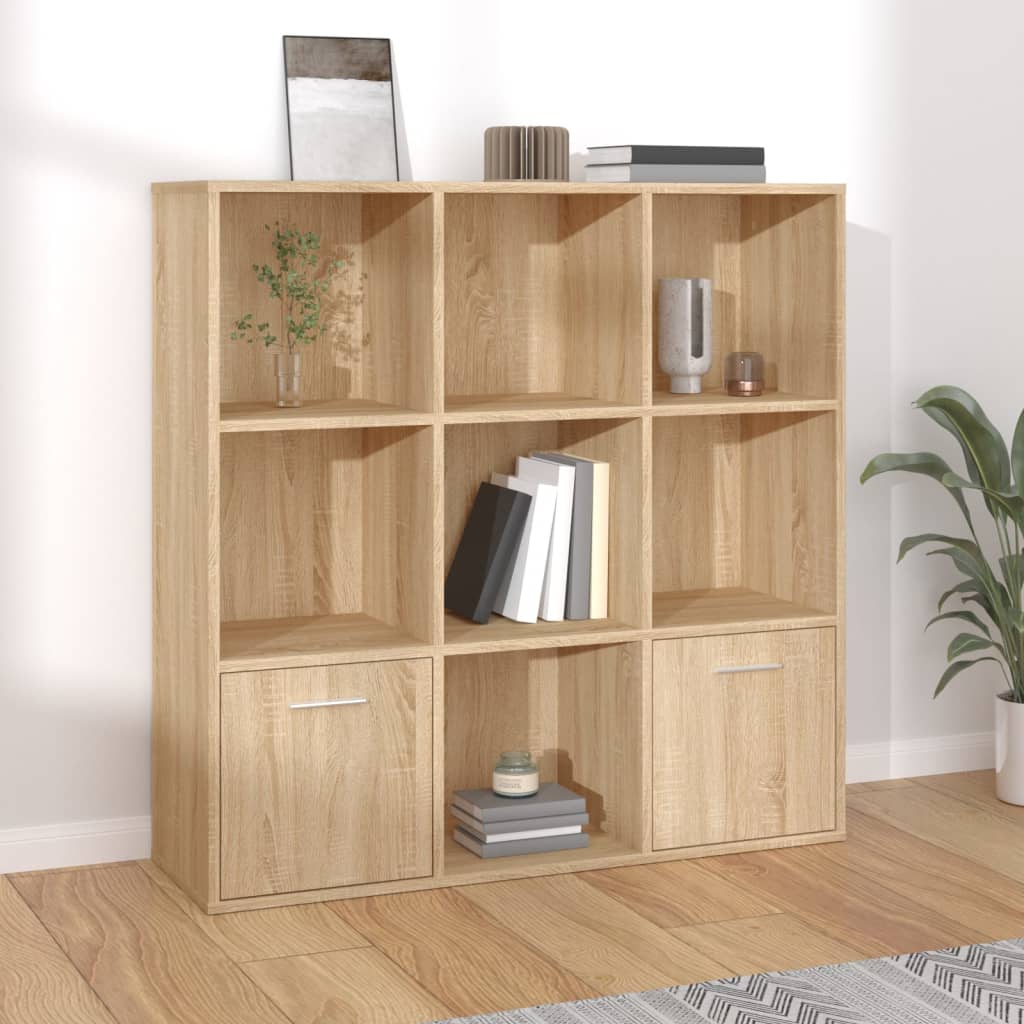 Libreria Rovere Sonoma 98x30x98 cm in Legno Multistrato | homemem39