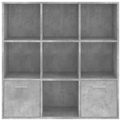 Libreria Grigio Cemento 98x30x98 cm in Legno Multistrato | homemem39