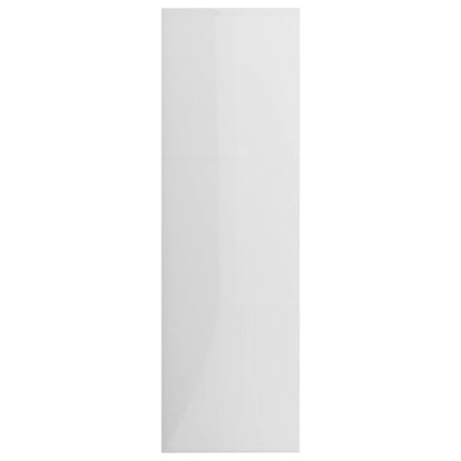 Libreria Bianco Lucido 98x30x98 cm in Legno Multistrato | homemem39