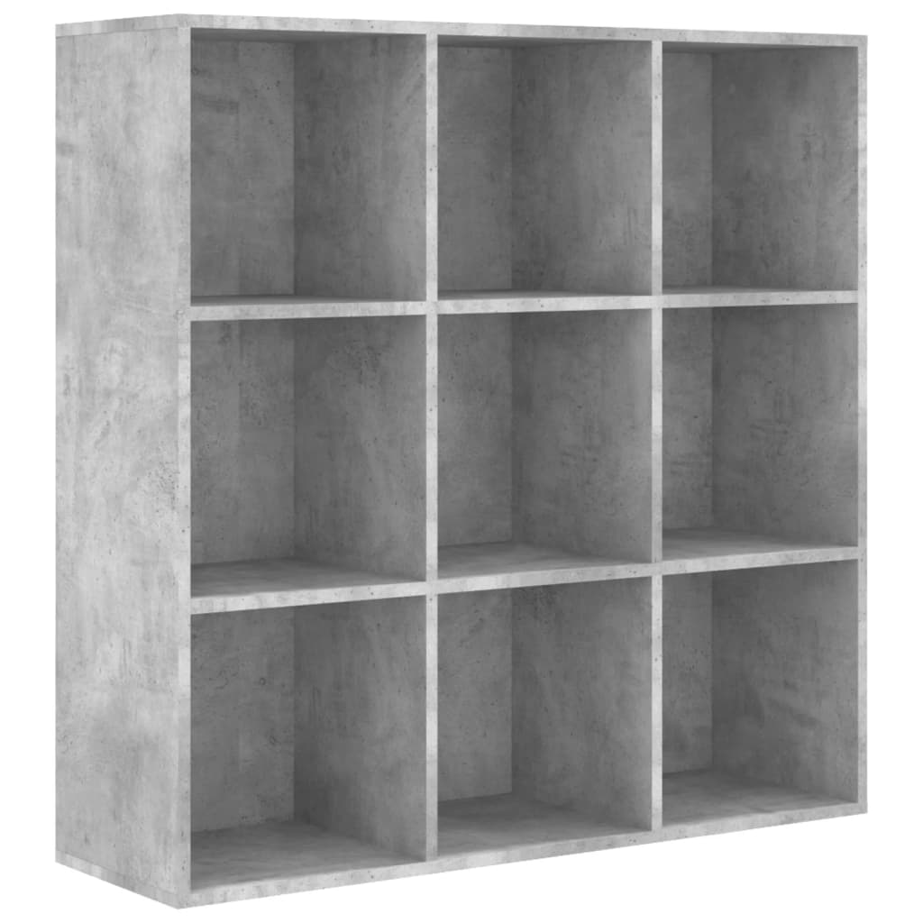 Libreria Grigio Cemento 98x29x97,5 cm in Legno Multistrato | homemem39