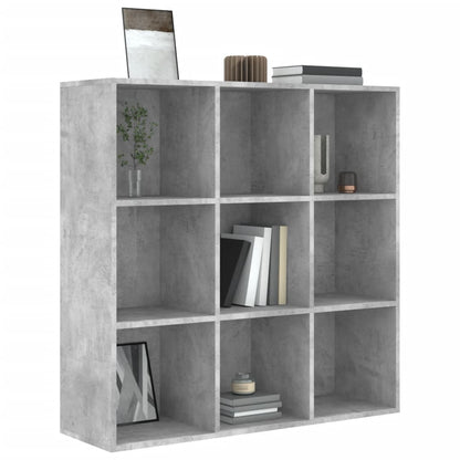 Libreria Grigio Cemento 98x29x97,5 cm in Legno Multistrato | homemem39