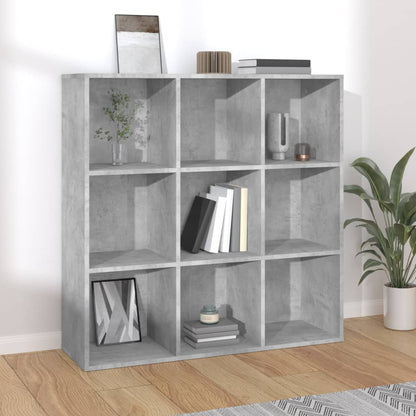 Libreria Grigio Cemento 98x29x97,5 cm in Legno Multistrato | homemem39