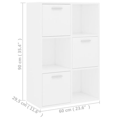 Armadietto Bianco 60x29,5x90 cm in Legno Ingegnerizzato | homemem39