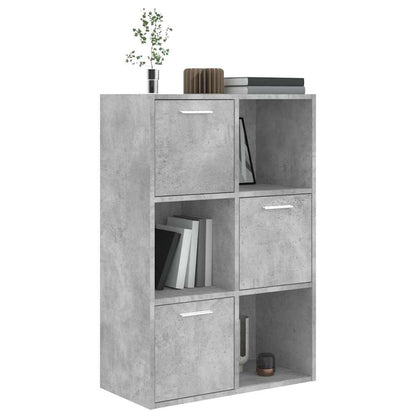 Armadietto Grigio Cemento 60x29,5x90 cm in Legno Multistrato