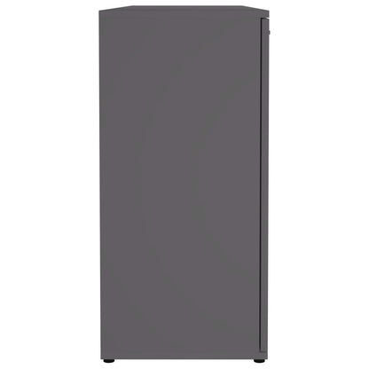 Credenza Grigia 120x35,5x75 cm in Legno Multistrato - homemem39