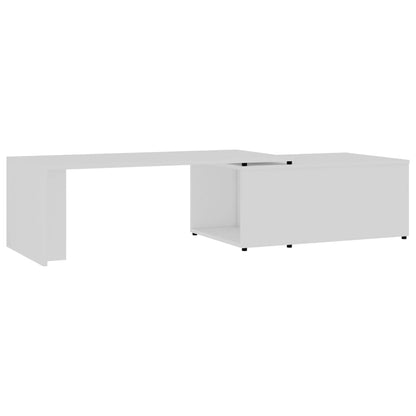 Tavolino da Salotto Bianco 150x50x35 cm in Legno Multistrato | homemem39