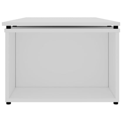 Tavolino da Salotto Bianco 150x50x35 cm in Legno Multistrato | homemem39