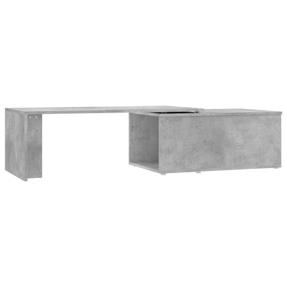 Tavolino Salotto Grigio Cemento 150x50x35 cm Legno Multistrato