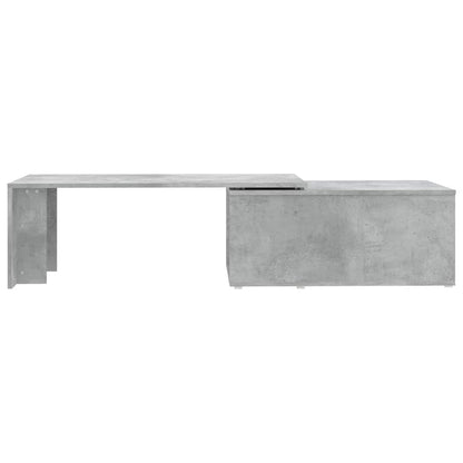 Tavolino Salotto Grigio Cemento 150x50x35 cm Legno Multistrato