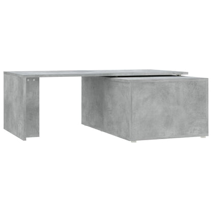 Tavolino Salotto Grigio Cemento 150x50x35 cm Legno Multistrato