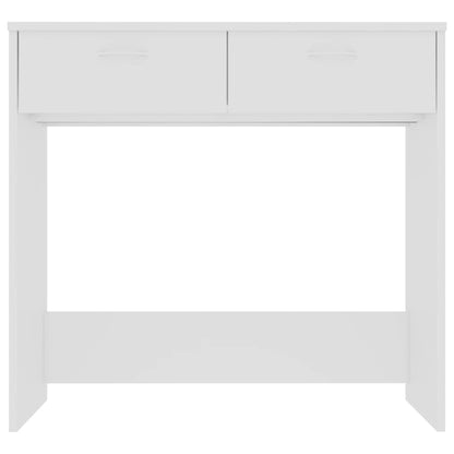 Scrivania Bianca 80x40x75 cm in Legno Multistrato - homemem39