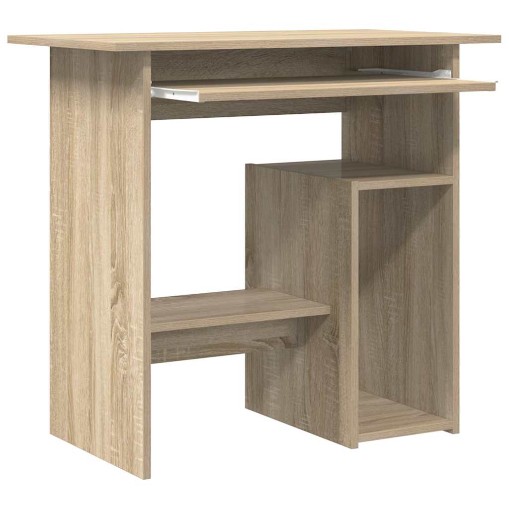 Scrivania Rovere Sonoma 80x45x74 cm in Legno Multistrato - homemem39