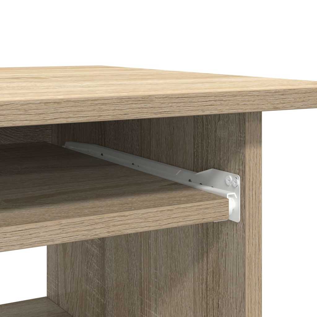 Scrivania Rovere Sonoma 80x45x74 cm in Legno Multistrato - homemem39