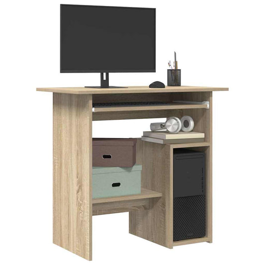 Scrivania Rovere Sonoma 80x45x74 cm in Legno Multistrato - homemem39