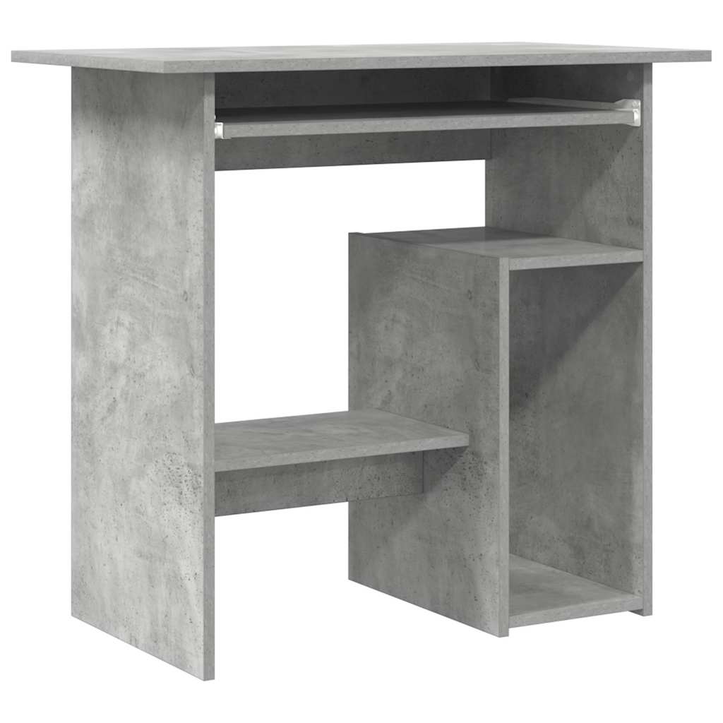 Scrivania Grigio Cemento 80x45x74 cm in Legno Multistrato - homemem39