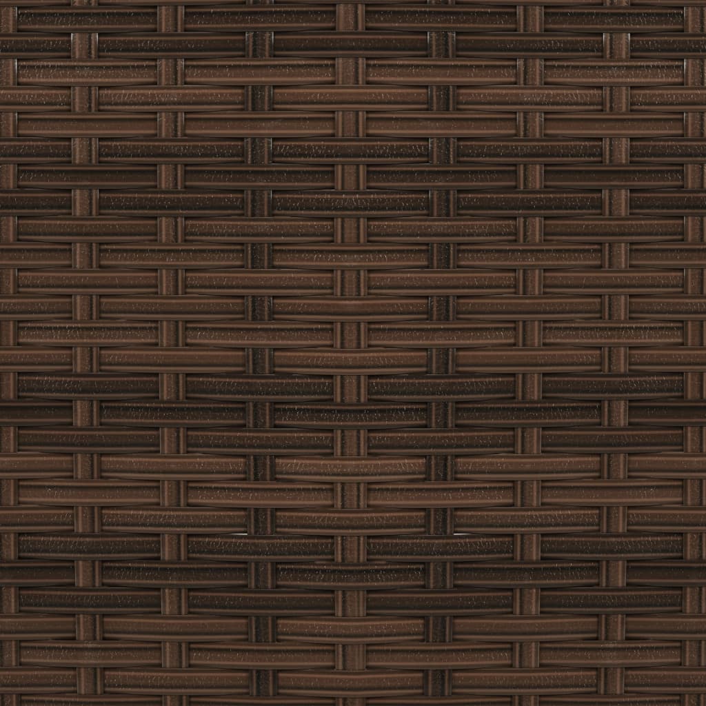 Set Divani da Giardino 2 pz in Polyrattan Marrone - homemem39