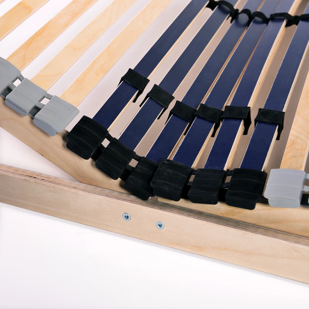 Reti a Doghe 2 pz 7 Zone con 42 Doghe in Legno 90x200 cm | homemem39