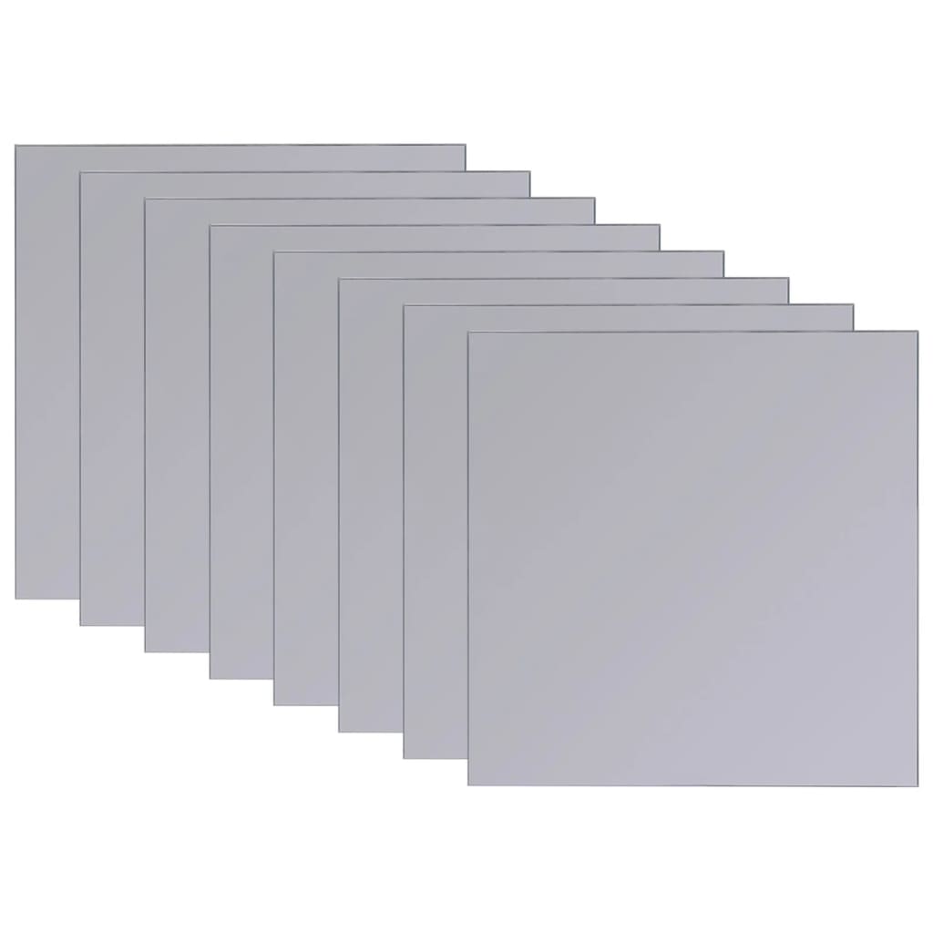 Piastrelle in Vetro a Specchio senza Cornice 16 pz 20,5 cm - homemem39