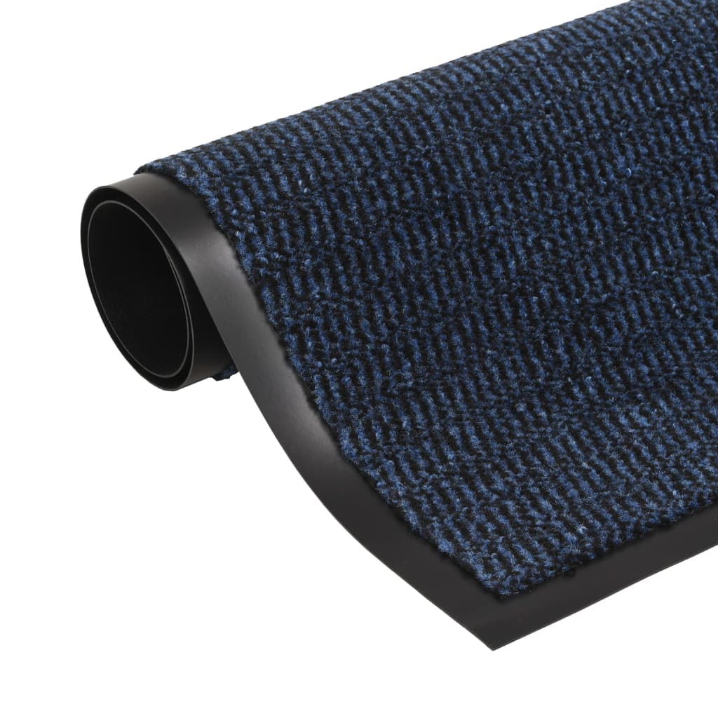 Tappeti Antipolvere 2 pz Rettangolari Trapuntati 40x60 cm Blu | homemem39