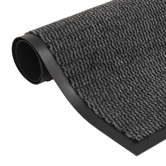 Tappeti Antipolvere 2 pz Trapuntati 60x90 cm Antracite - homemem39