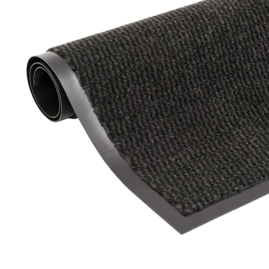 Tappeti Antipolvere 2 pz Rettangolari Trapuntati 80x120 cm Neri - homemem39