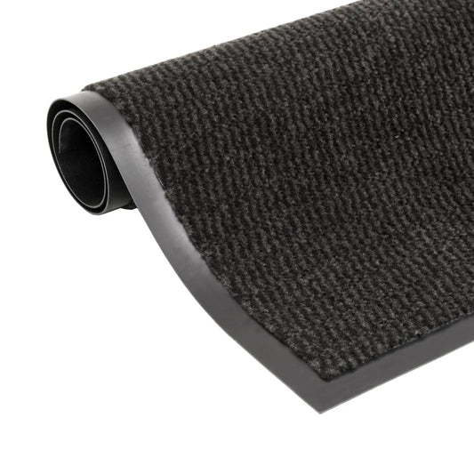 Tappeti Antipolvere 2 pz Rettangolari Trapuntati 120x180cm Neri | homemem39