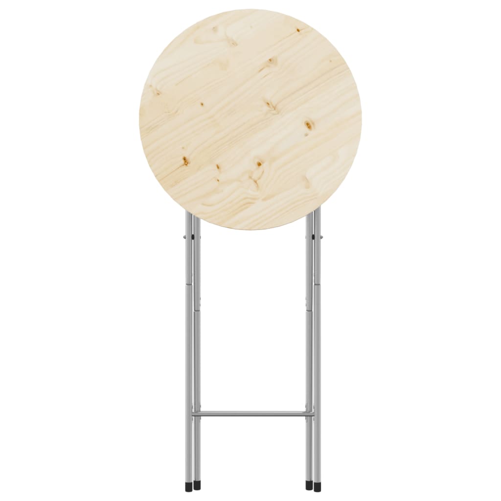 Gambe Pieghevoli per Tavolo da Bar Argento 45x53x108 cm Acciaio - homemem39