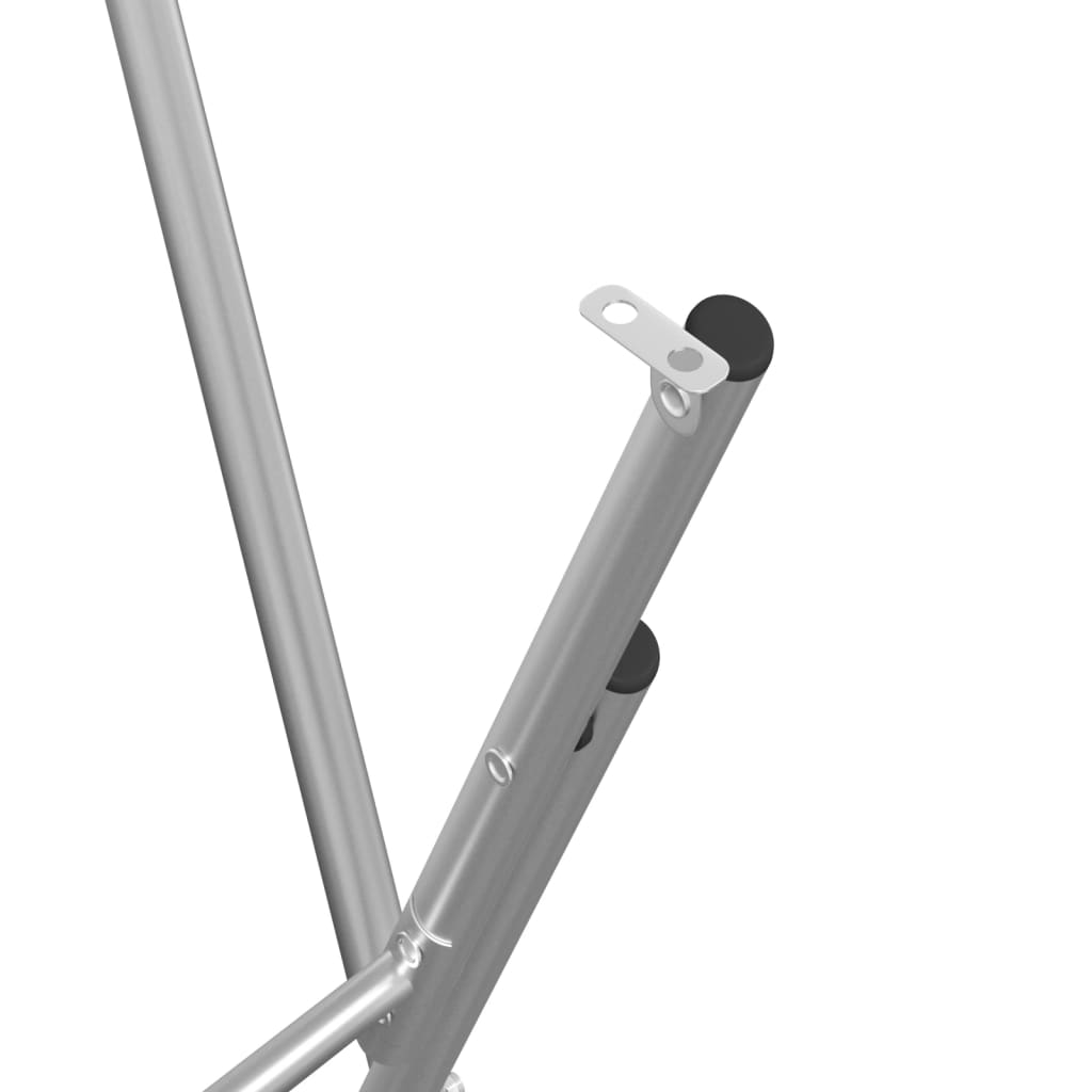 Gambe Pieghevoli per Tavolo da Bar Argento 45x53x108 cm Acciaio - homemem39