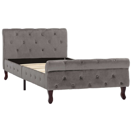 Giroletto Grigio in Velluto 90x200 cm | homemem39