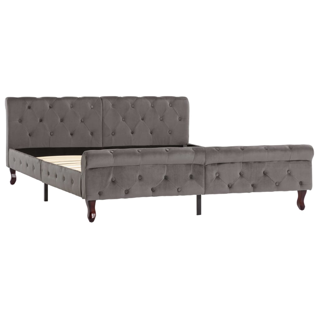 Giroletto Grigio in Velluto 160x200 cm | homemem39
