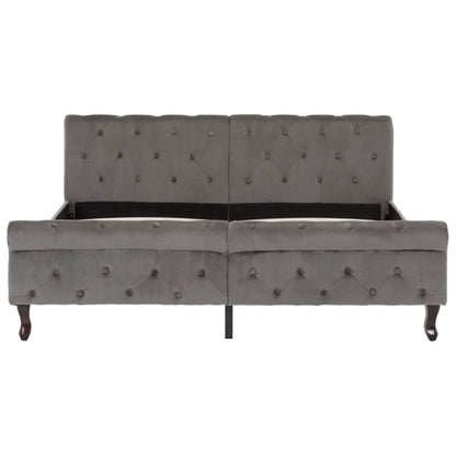 Giroletto Grigio in Velluto 160x200 cm | homemem39