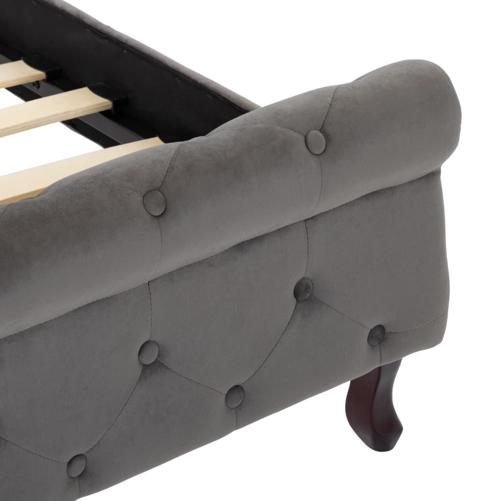 Giroletto Grigio in Velluto 180x200 cm | homemem39