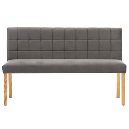 Panca 140 cm Grigia in Velluto | homemem39