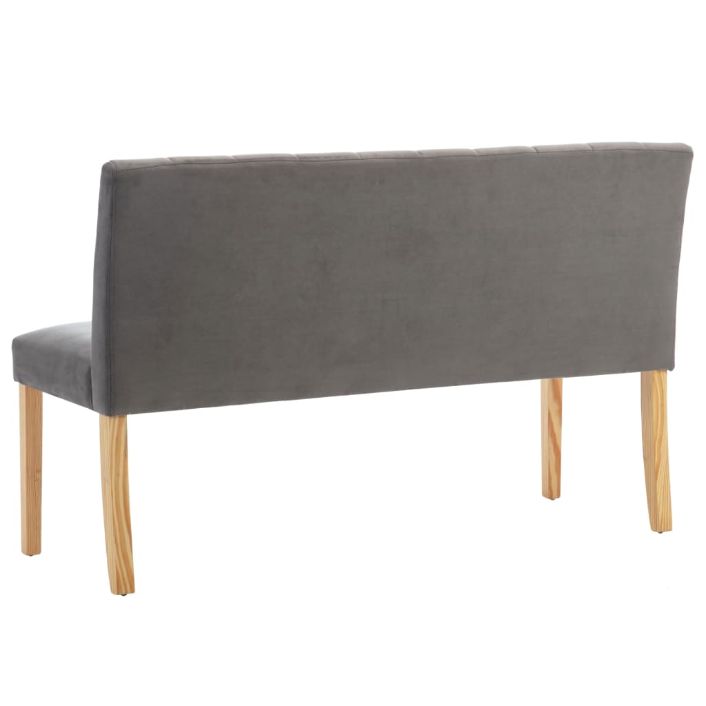 Panca 140 cm Grigia in Velluto | homemem39