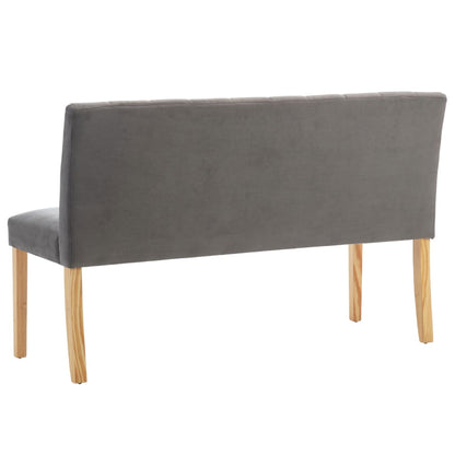 Panca 140 cm Grigia in Velluto | homemem39