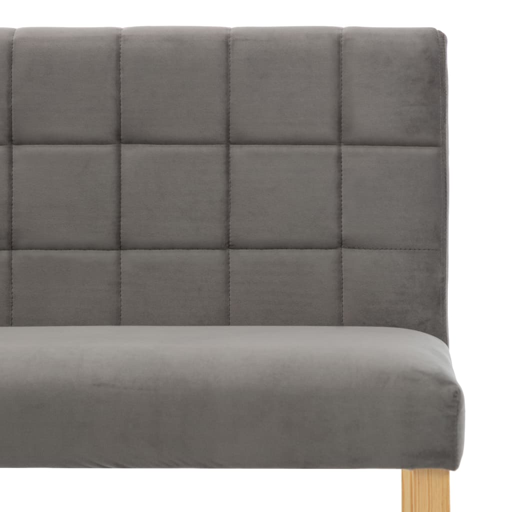 Panca 140 cm Grigia in Velluto | homemem39