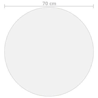 Protezione Tavolo Trasparente Ø 70 cm 1,6 mm in PVC | homemem39